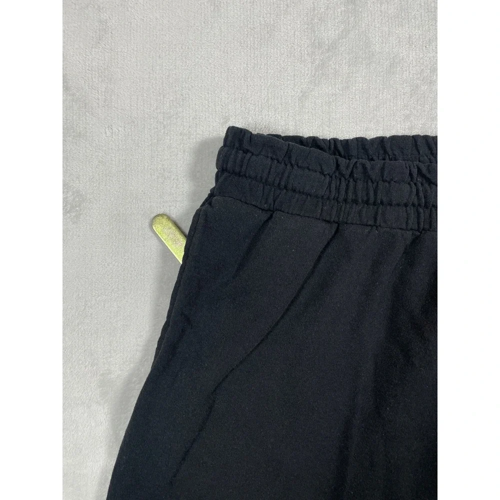 True Religion Sweatpants Men L Black Joggers Big Horseshoe Logo Lounge Athletic
